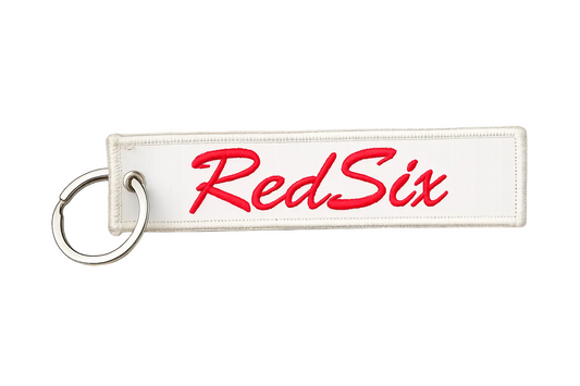 Red Six Jet Tag Keychain